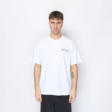 Polar Skate Co - Tee Fill Logo (White)