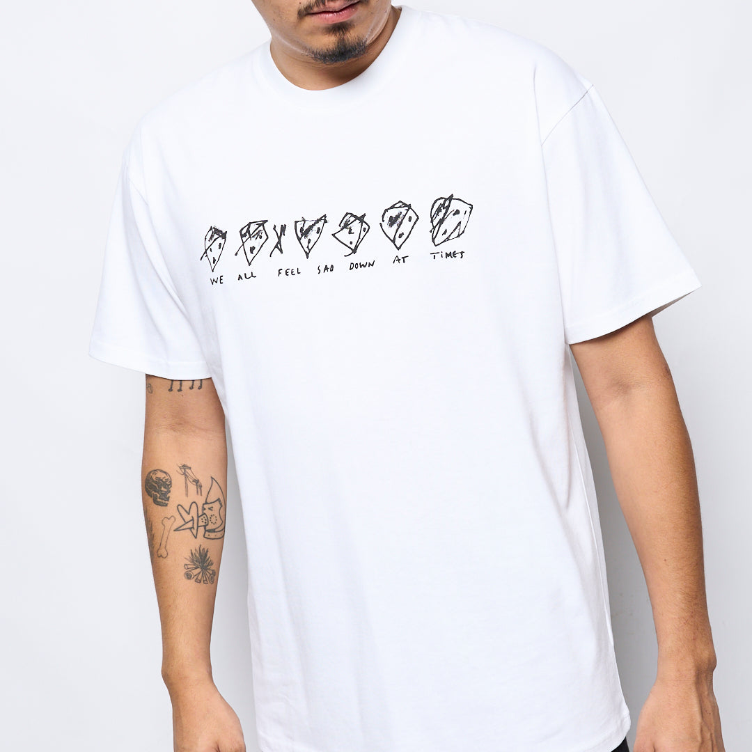 Polar Skate Co - Tee Sad at Times (White)