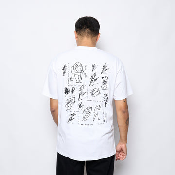 Polar Skate Co - Tee Sad at Times (White)