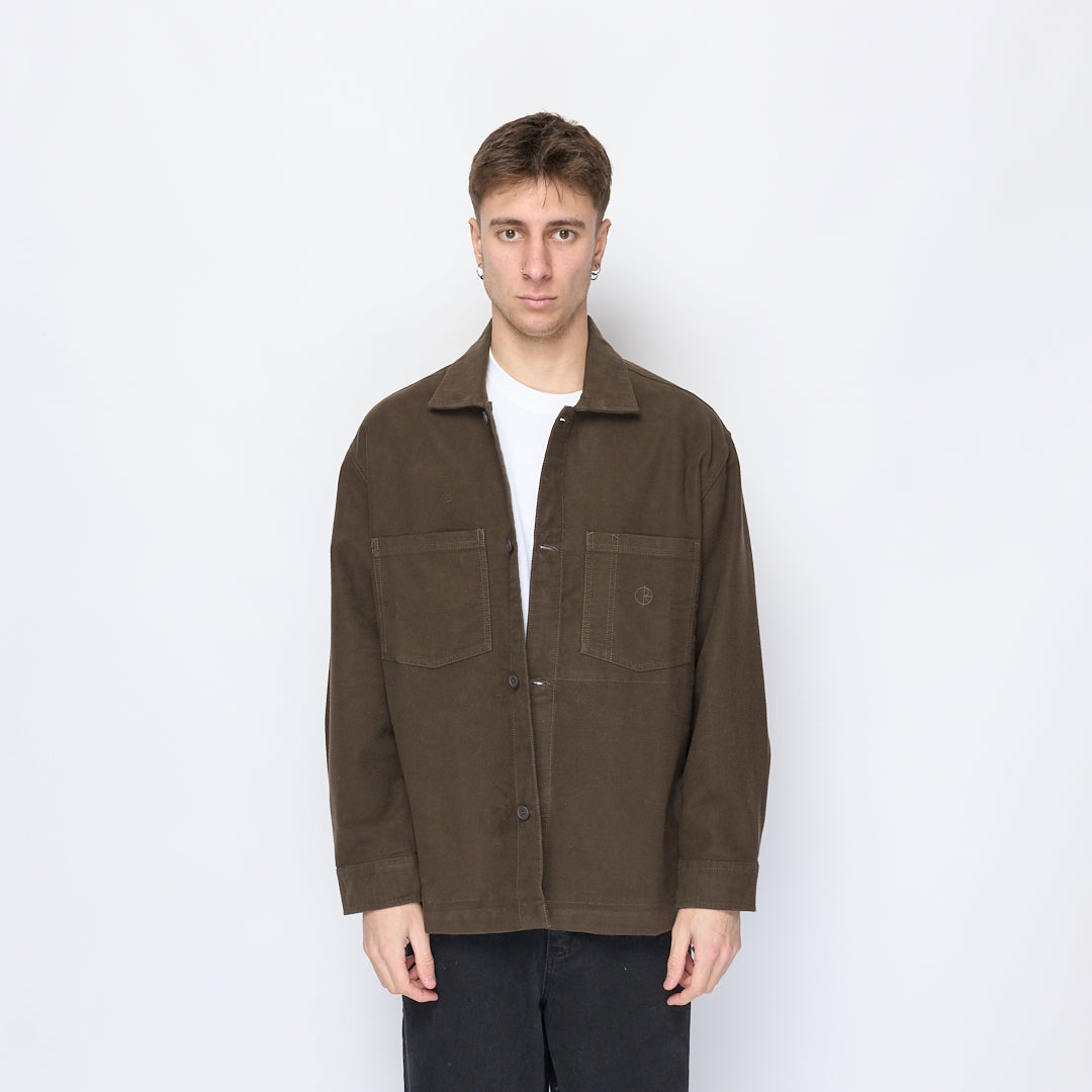 Polar Skate Co - Theodore Overshirt Brushed Twill (Dark Olive)