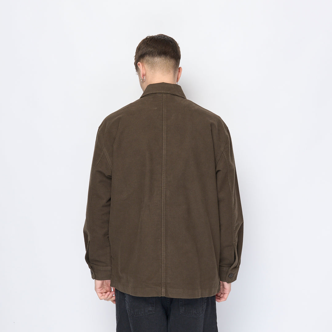 Polar Skate Co - Theodore Overshirt Brushed Twill (Dark Olive)