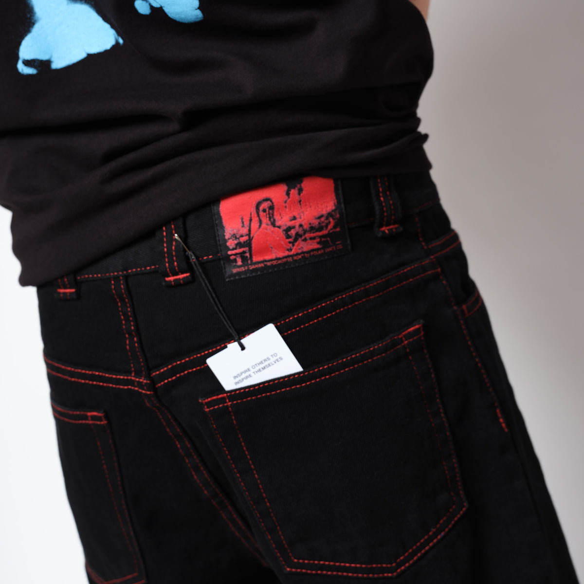 Polar SKate Co 93 Pants Apocalypse Nun Black/Red