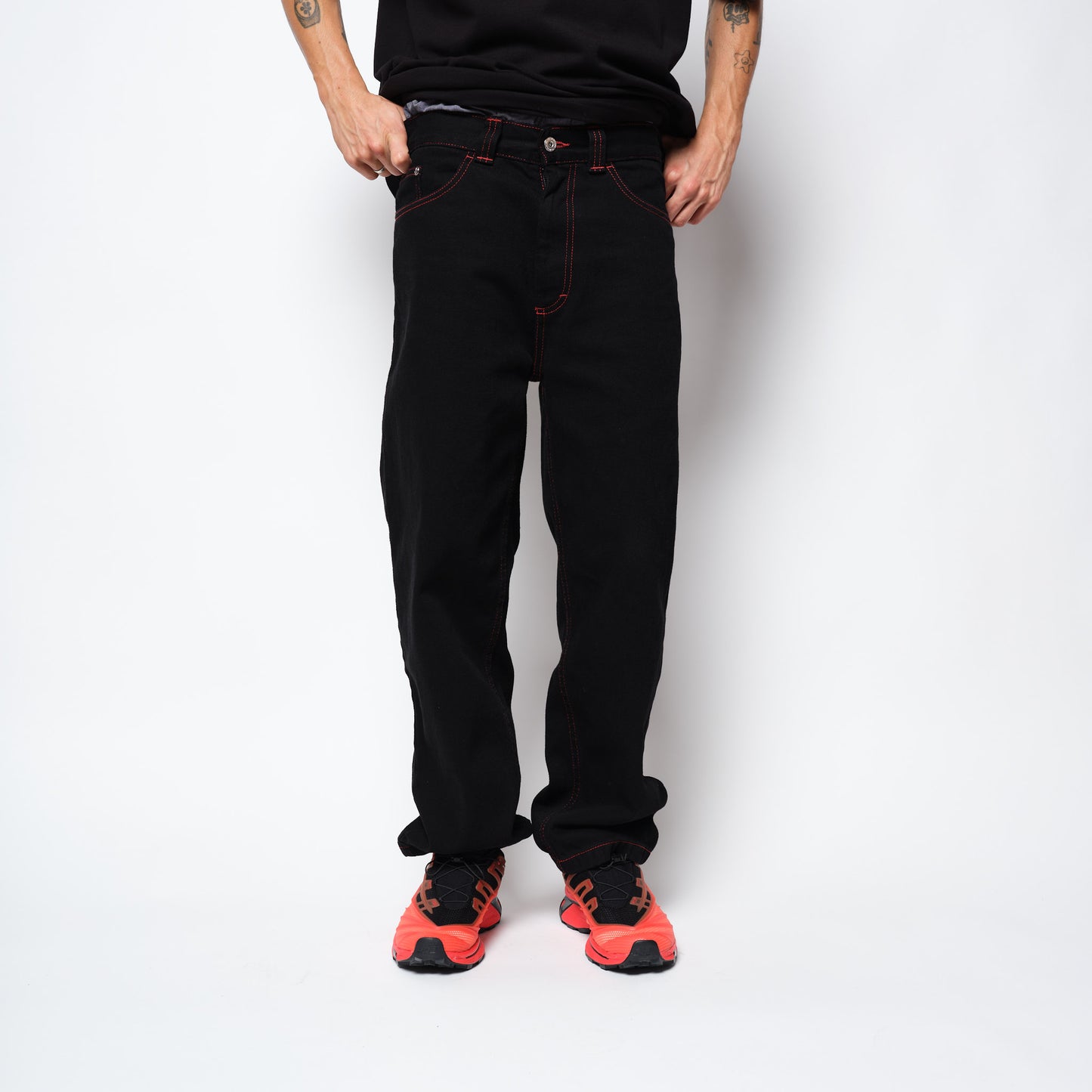 Polar SKate Co 93 Pants Apocalypse Nun Black/Red