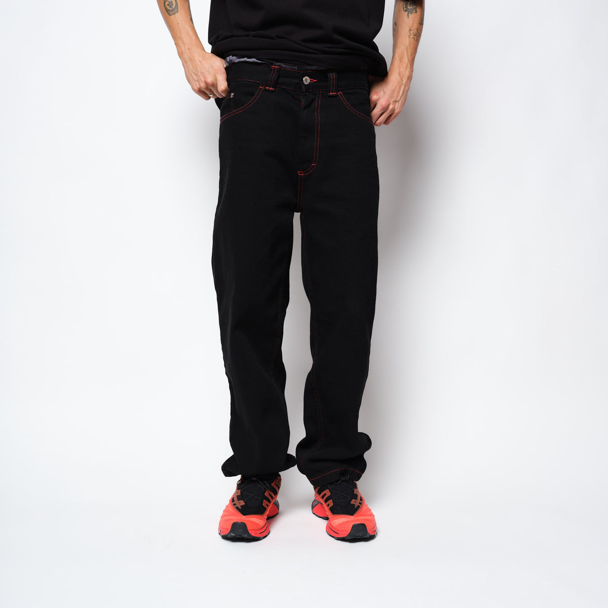 Polar SKate Co 93 Pants Apocalypse Nun Black/Red