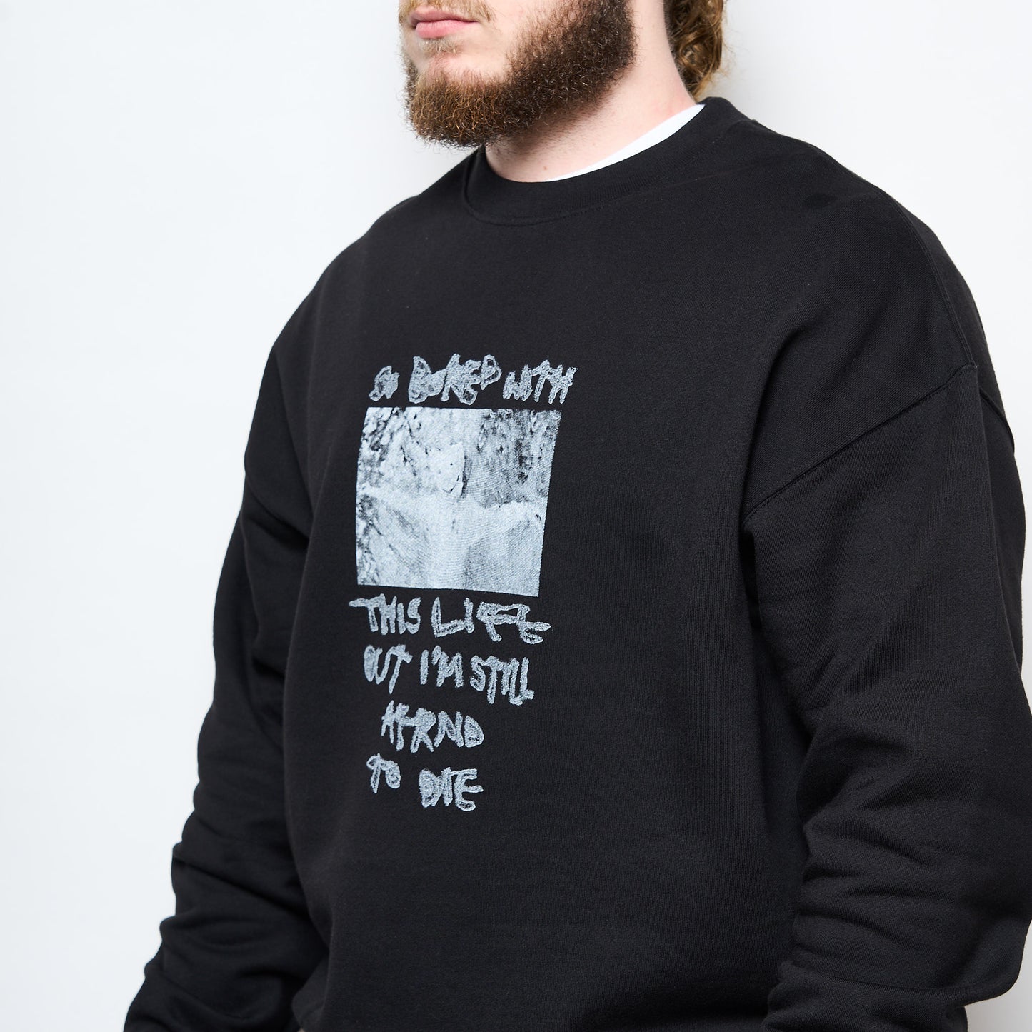 Polar Skate Co -Dave Crewneck So Bored (Black)