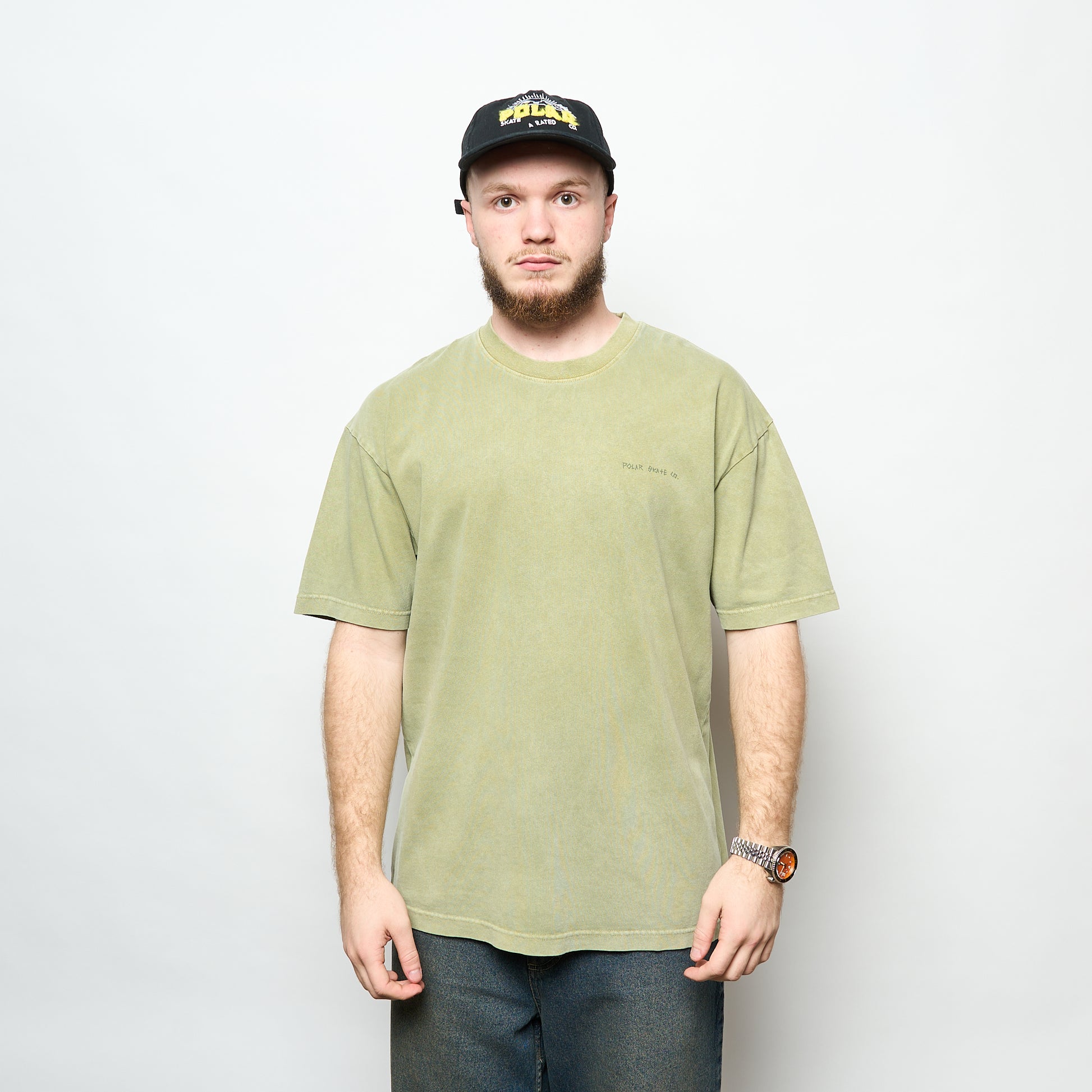 Polar Skate Co - Acid Tee IOTIT (Army Green)
