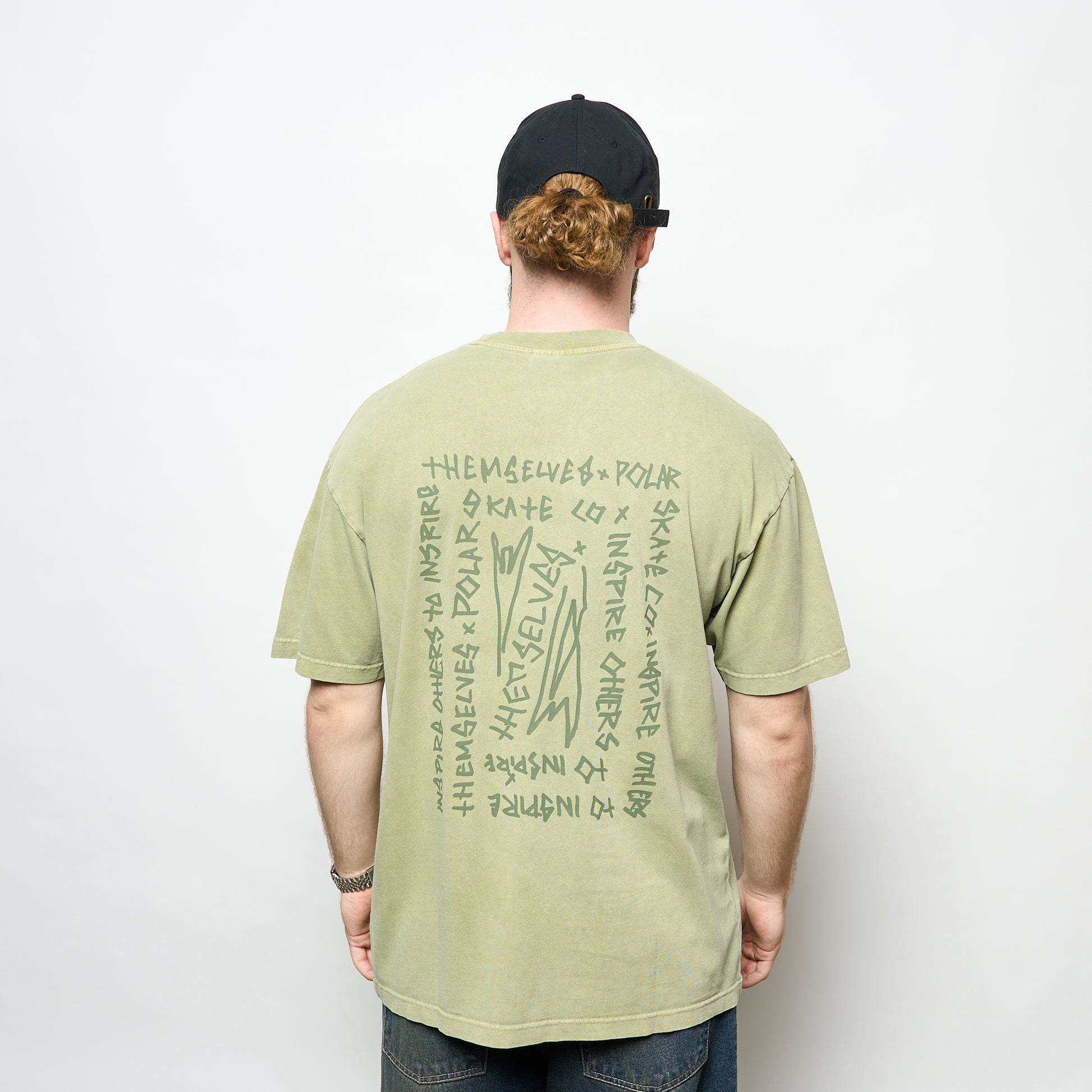 Polar Skate Co - Acid Tee IOTIT (Army Green)