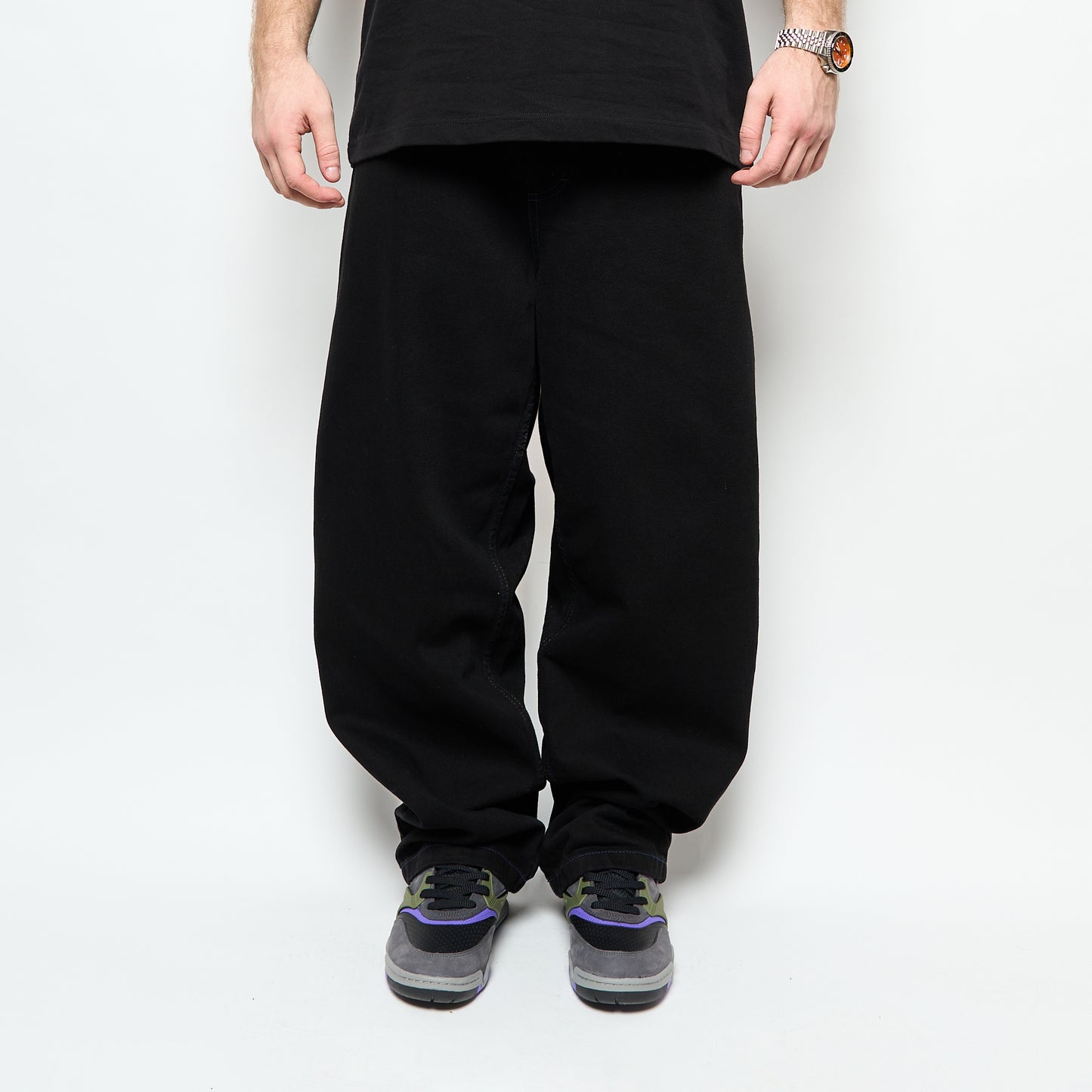 Polar Skate Co - Big Boy Pants (Black/Blue Stitching)