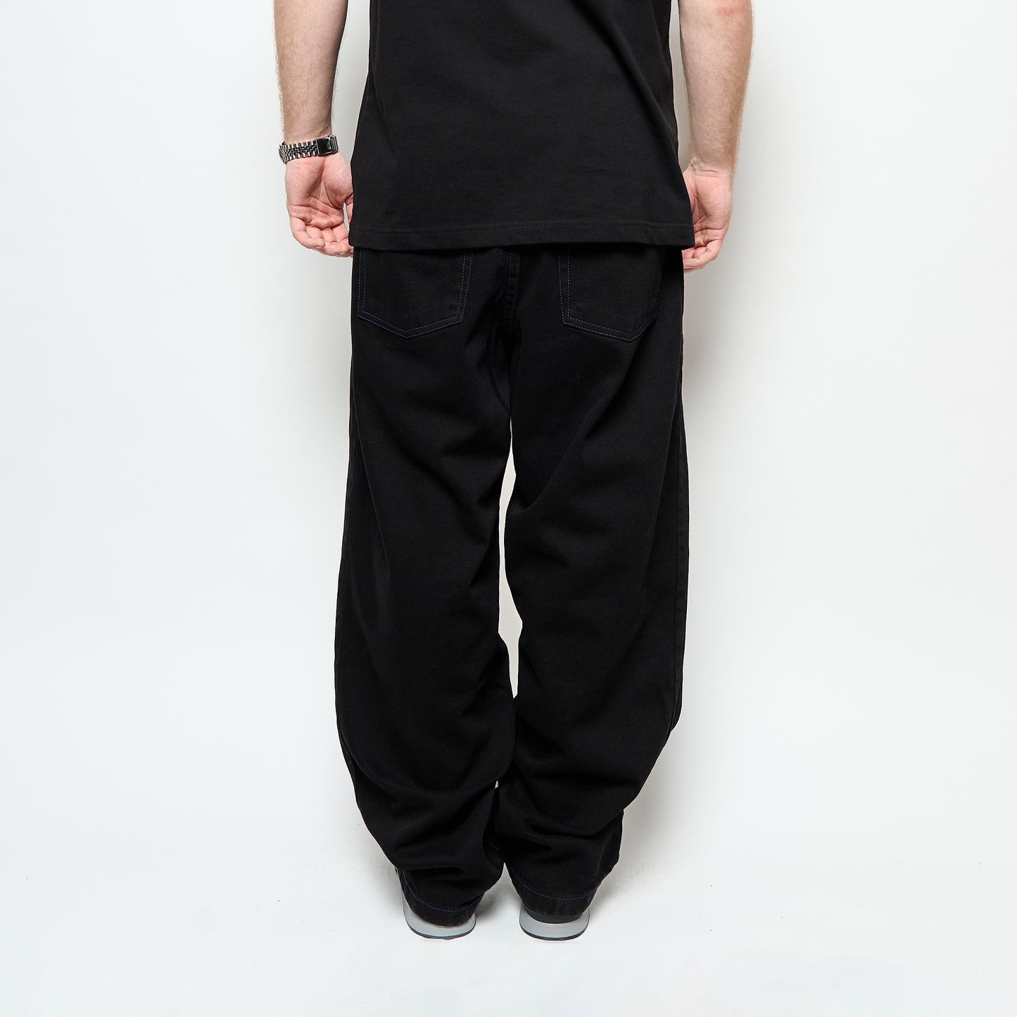 Polar Skate Co - Big Boy Pants (Black/Blue Stitching)
