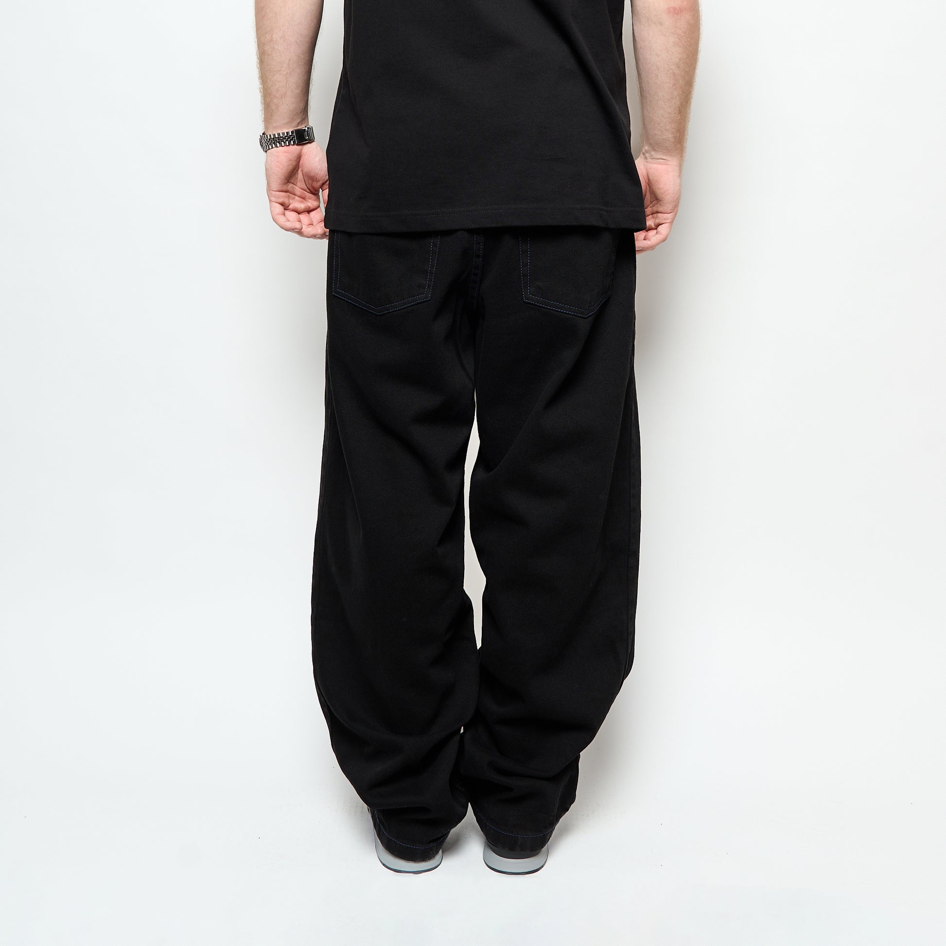 Polar Skate Co - Big Boy Pants (Black/Blue Stitching)