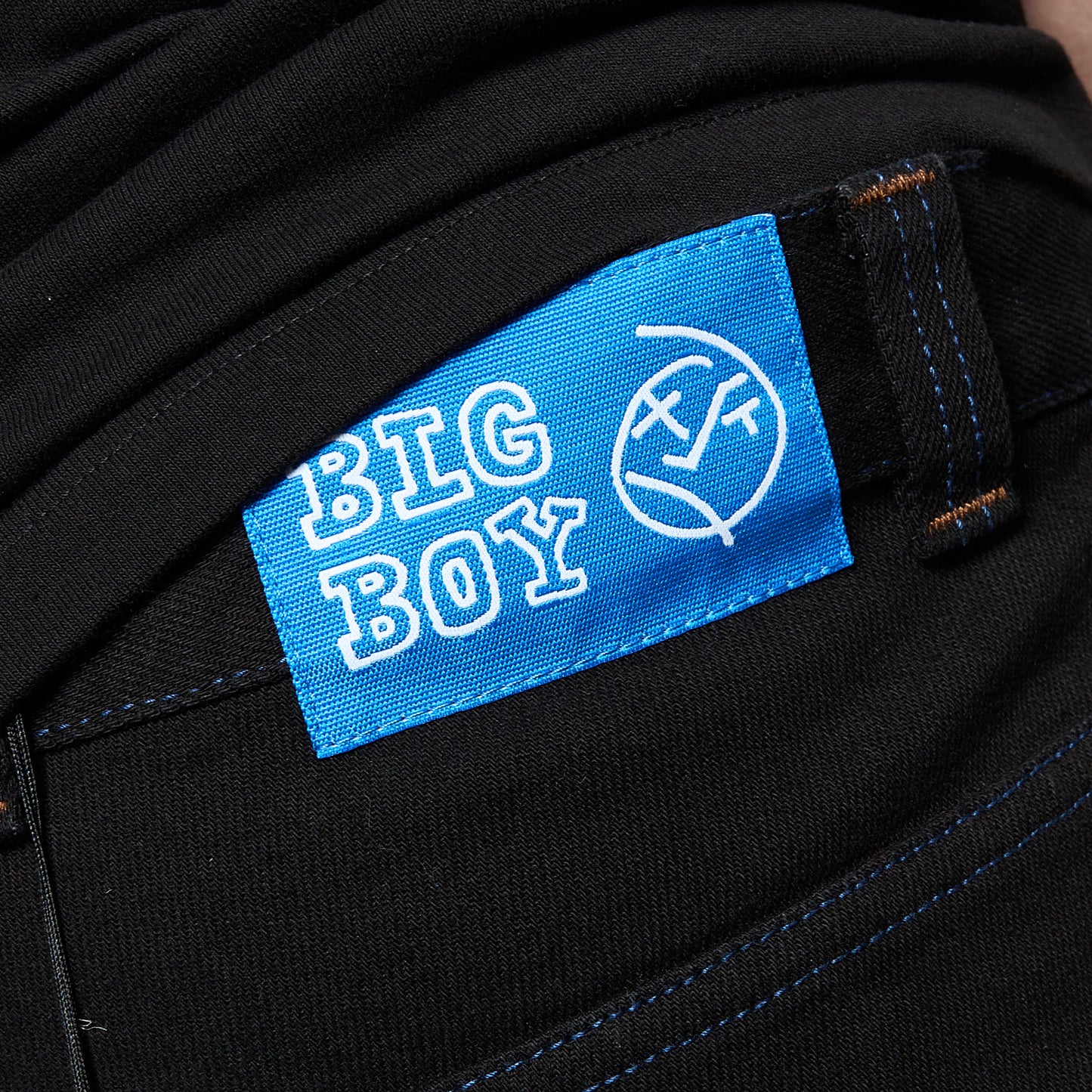 Polar Skate Co - Big Boy Pants (Black/Blue Stitching)