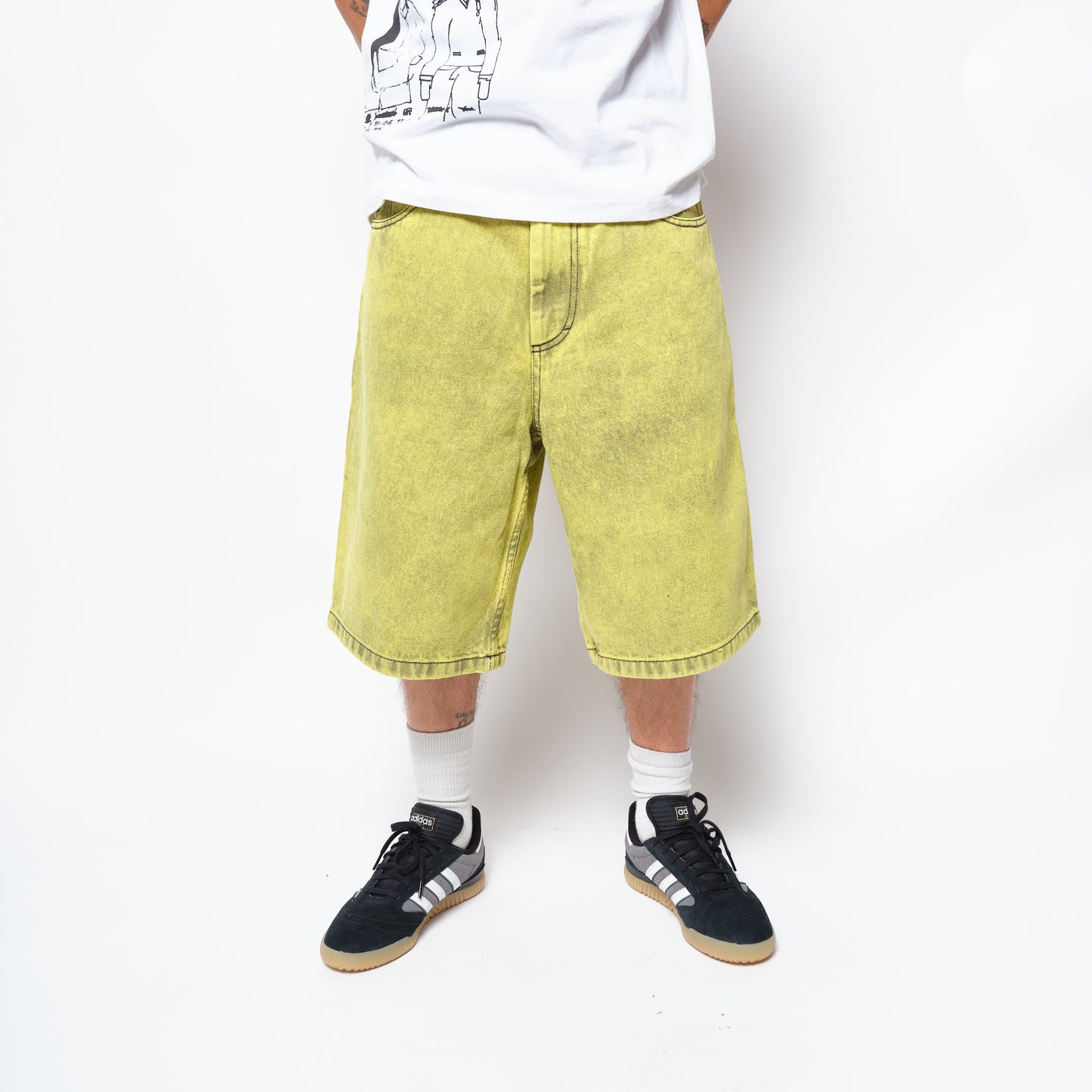 Polar Skate Co - Big Boy Shorts Angel Child (Lemon Black)