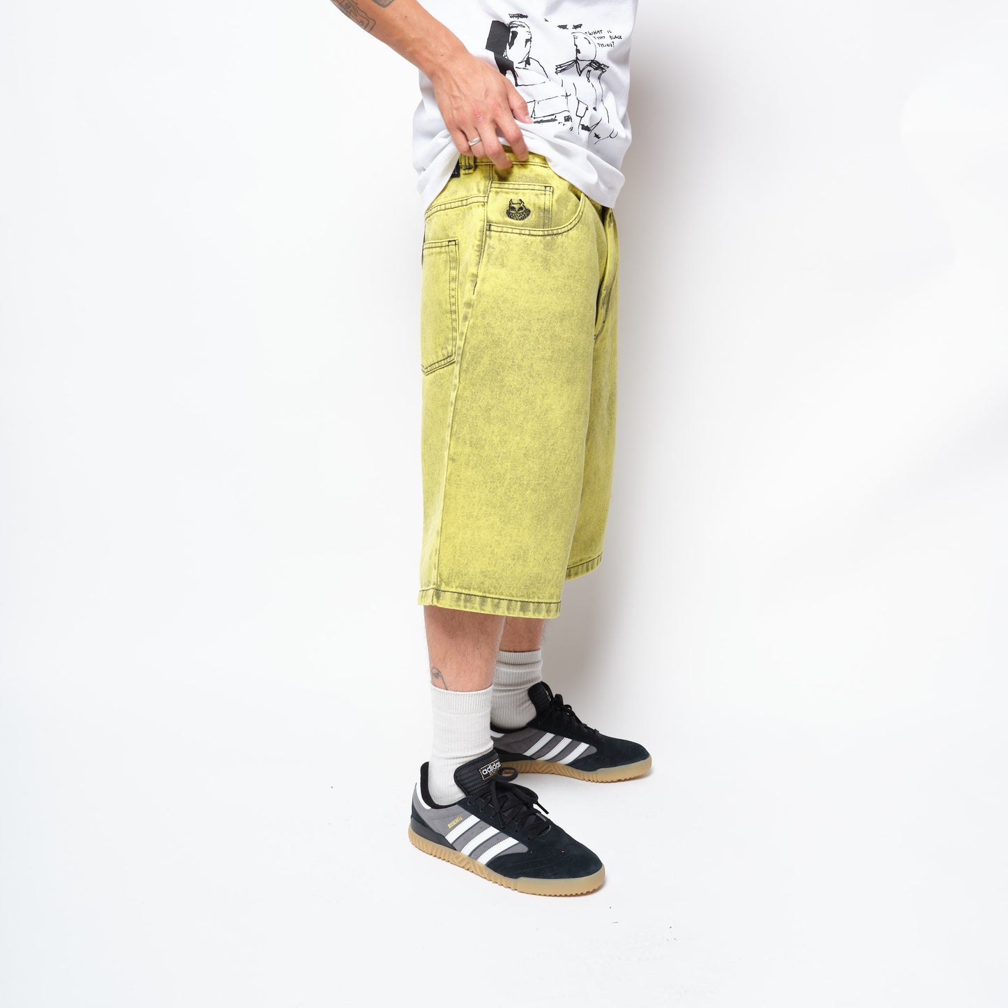 Polar Skate Co - Big Boy Shorts Angel Child (Lemon Black)