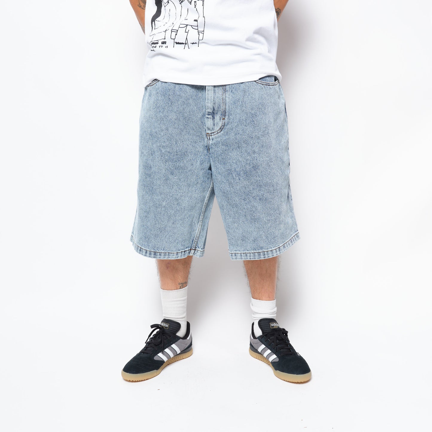Polar Skate Co - Big Boy Shorts (Heavy Washed Blue)