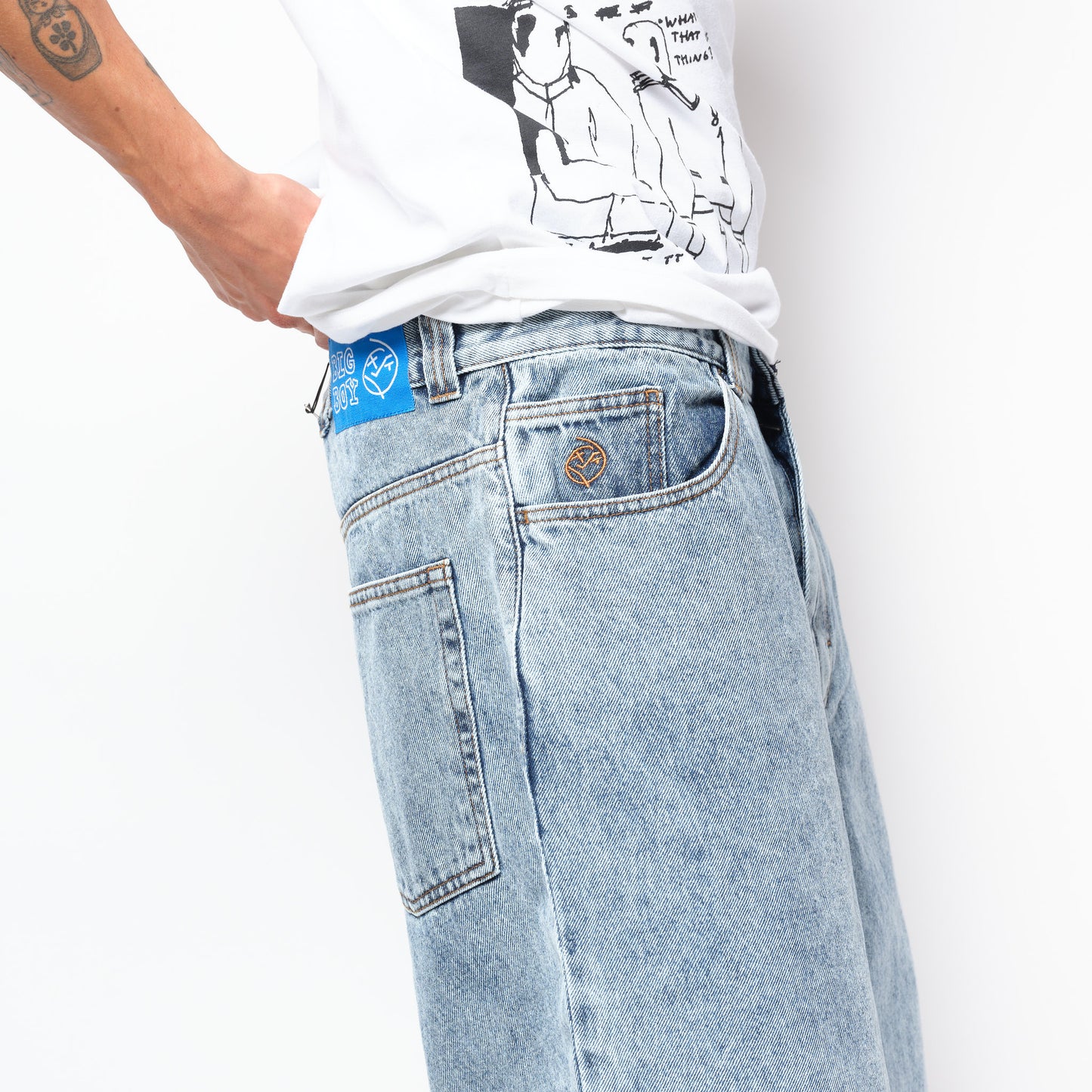 Polar Skate Co - Big Boy Shorts (Heavy Washed Blue)