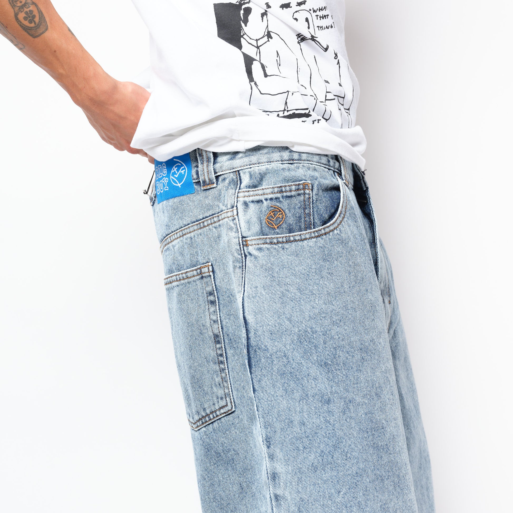 Polar Skate Co - Big Boy Shorts (Heavy Washed Blue)