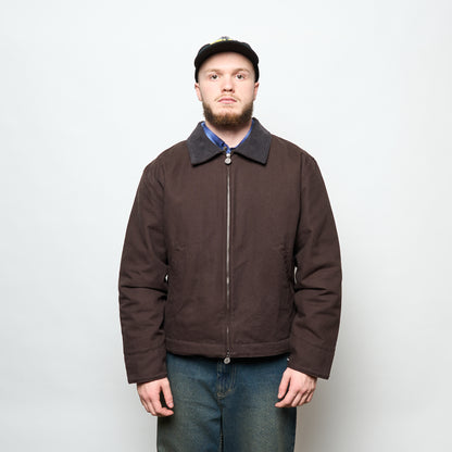 Polar Skate Co - Cliff Quilted Lined Jacket (Chocolate)