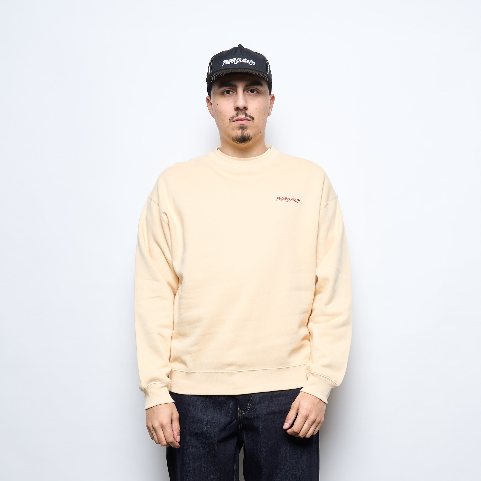 Polar Skate Co - Dave Crewneck (Oatmeal)