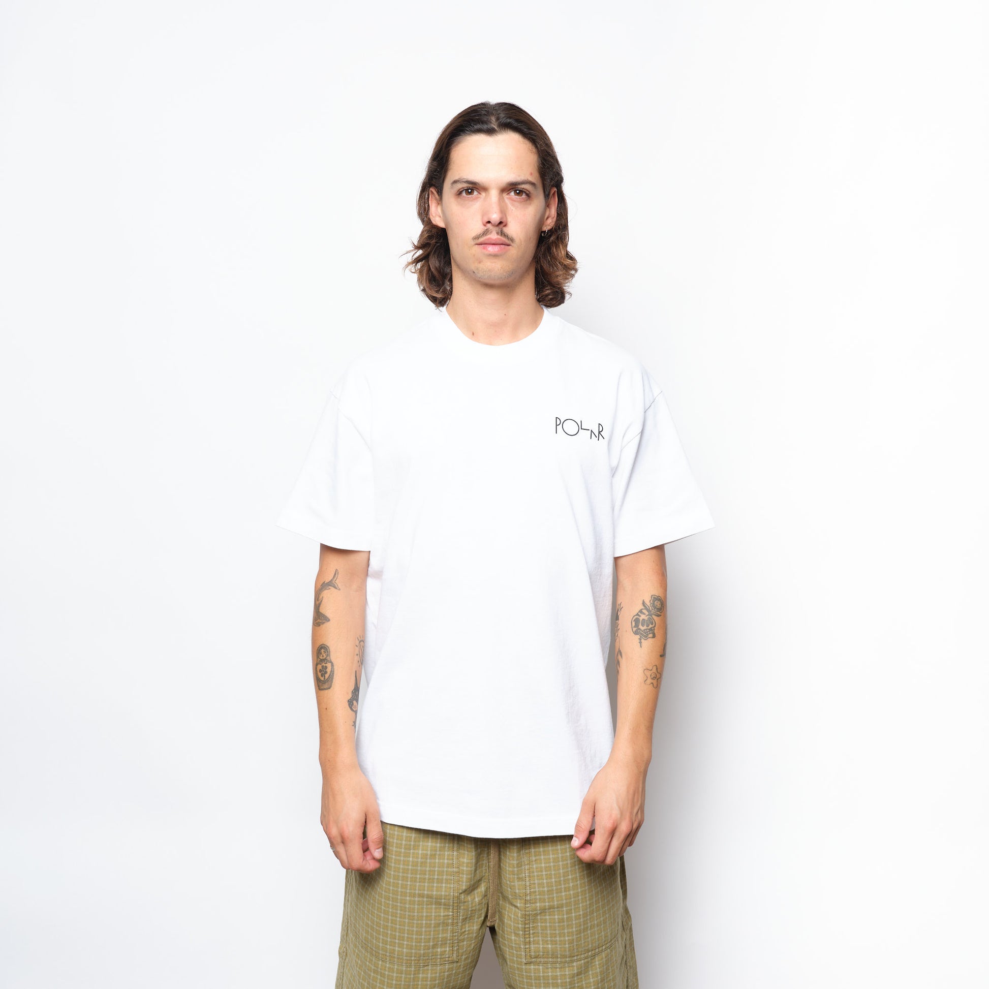 Polar Skate Co - Fill Logo Tee | Märtas Roses (White)