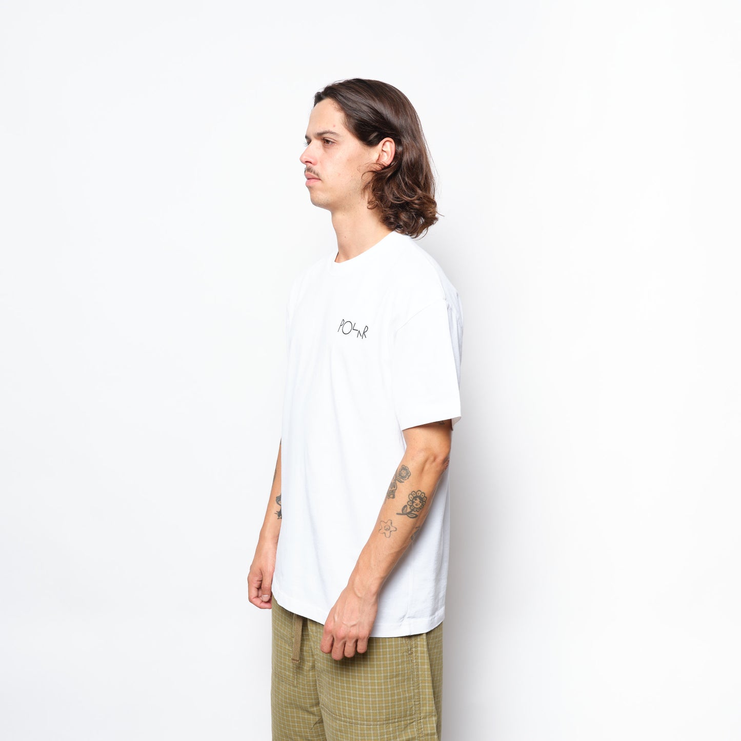 Polar Skate Co - Fill Logo Tee | Märtas Roses (White)