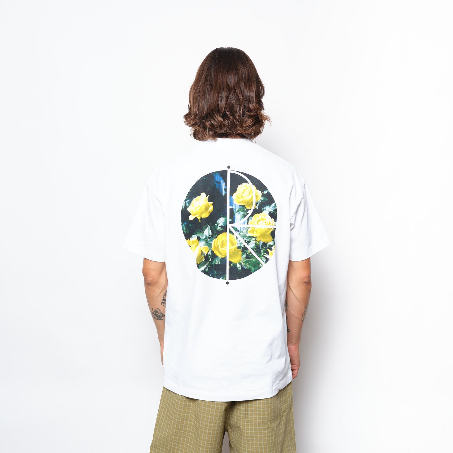 Polar Skate Co - Fill Logo Tee | Märtas Roses (White)