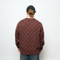 Polar Skate Co - George Sweater P Pattern (Navy/Orange)