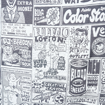 Polar Skate Co - Newspaper Picnic Blanket (White/Black)