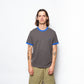 Polar Skate Co - Ringer Tee (Dirty Black/Egyptian Blue)