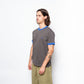 Polar Skate Co - Ringer Tee (Dirty Black/Egyptian Blue)