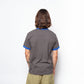 Polar Skate Co - Ringer Tee (Dirty Black/Egyptian Blue)