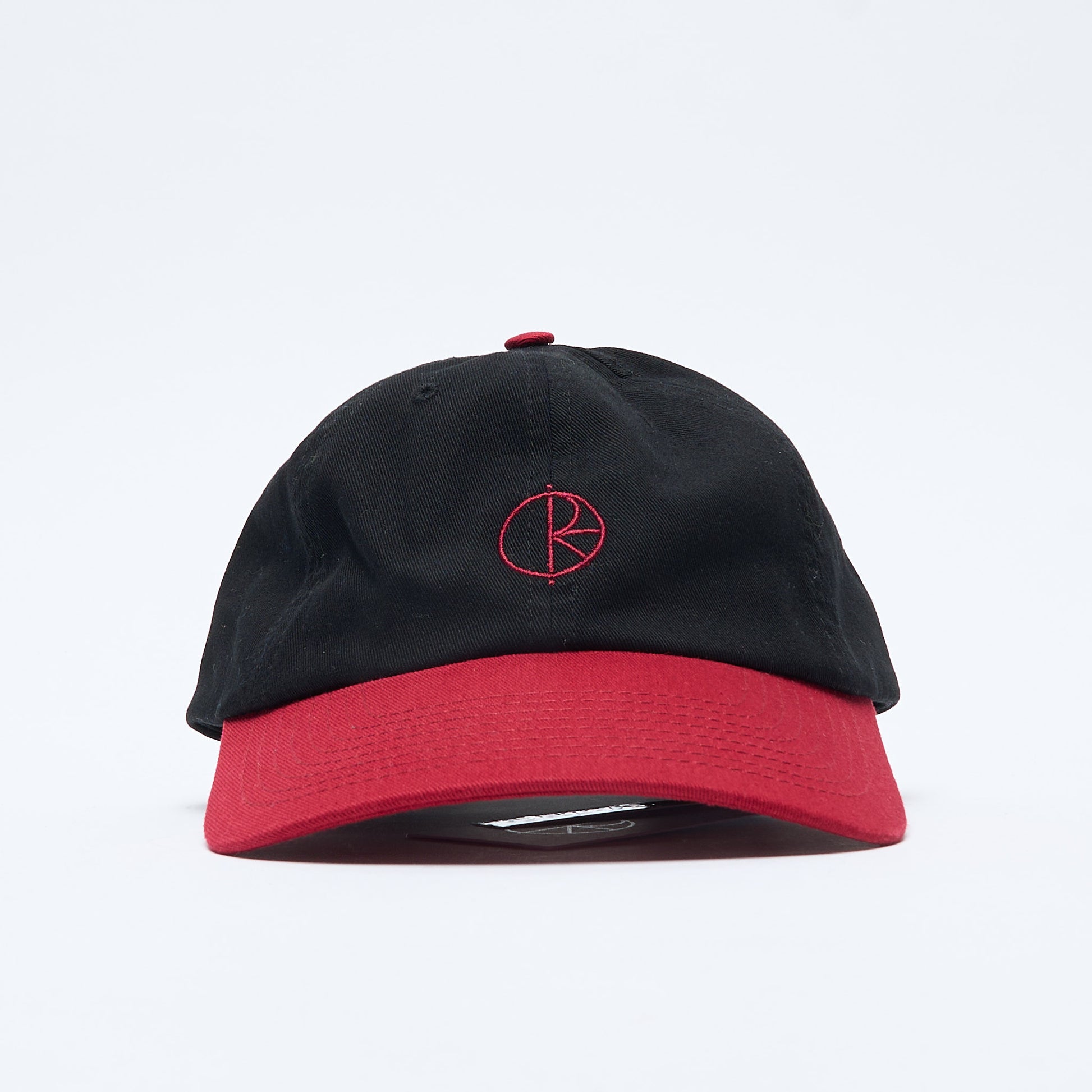 Polar Skate Co - Stroke Logo Sai Cap (Black/Redcurrant)