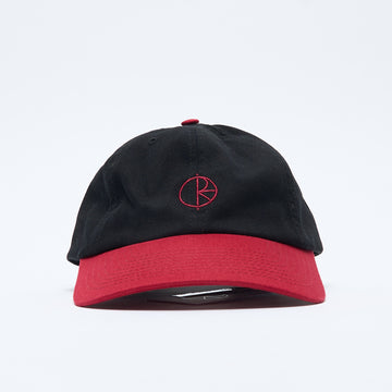 Polar Skate Co - Stroke Logo Sai Cap (Black/Redcurrant)