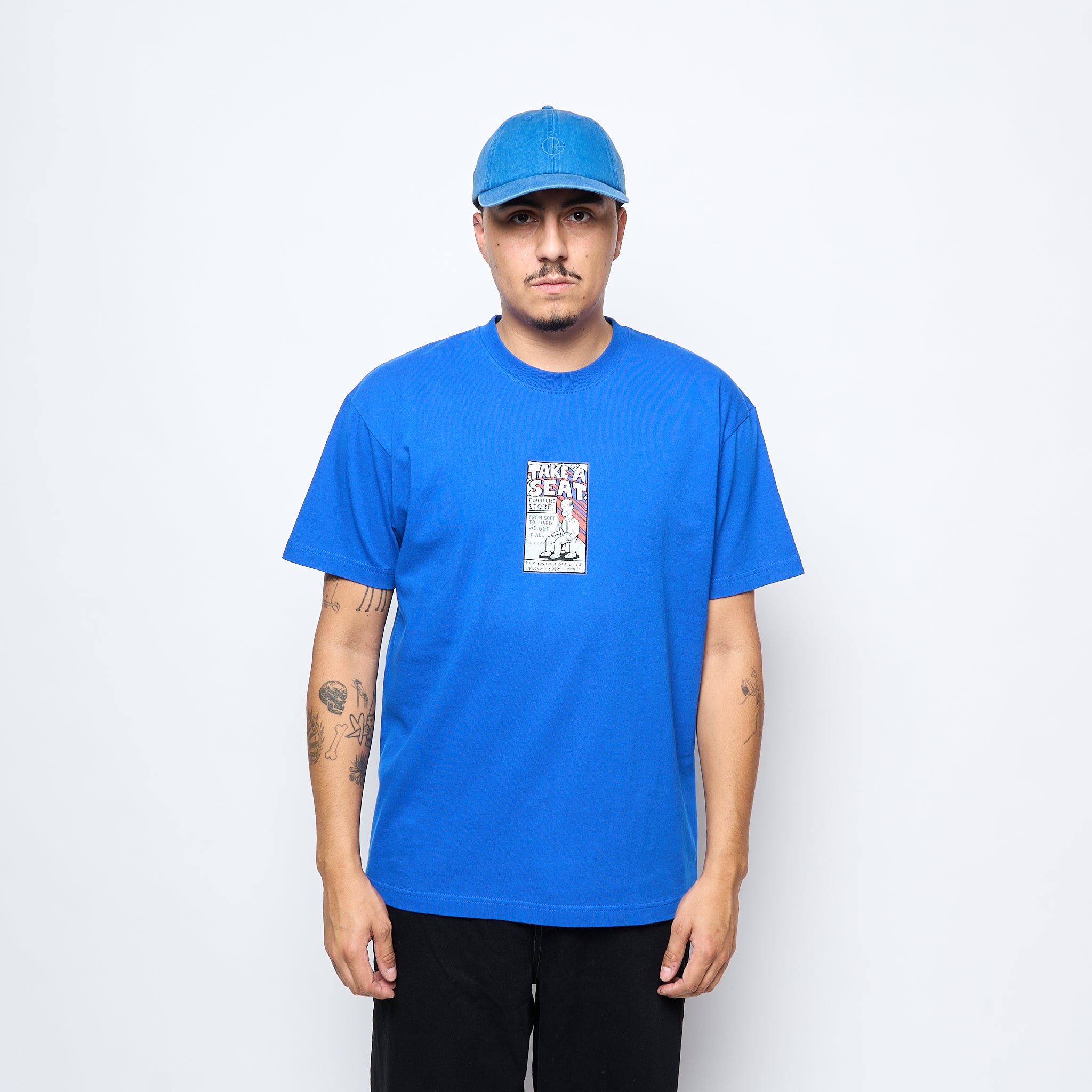 Polar Skate Co - Take A Seat T-Shirt (Egyptian Blue) – MILK STORE
