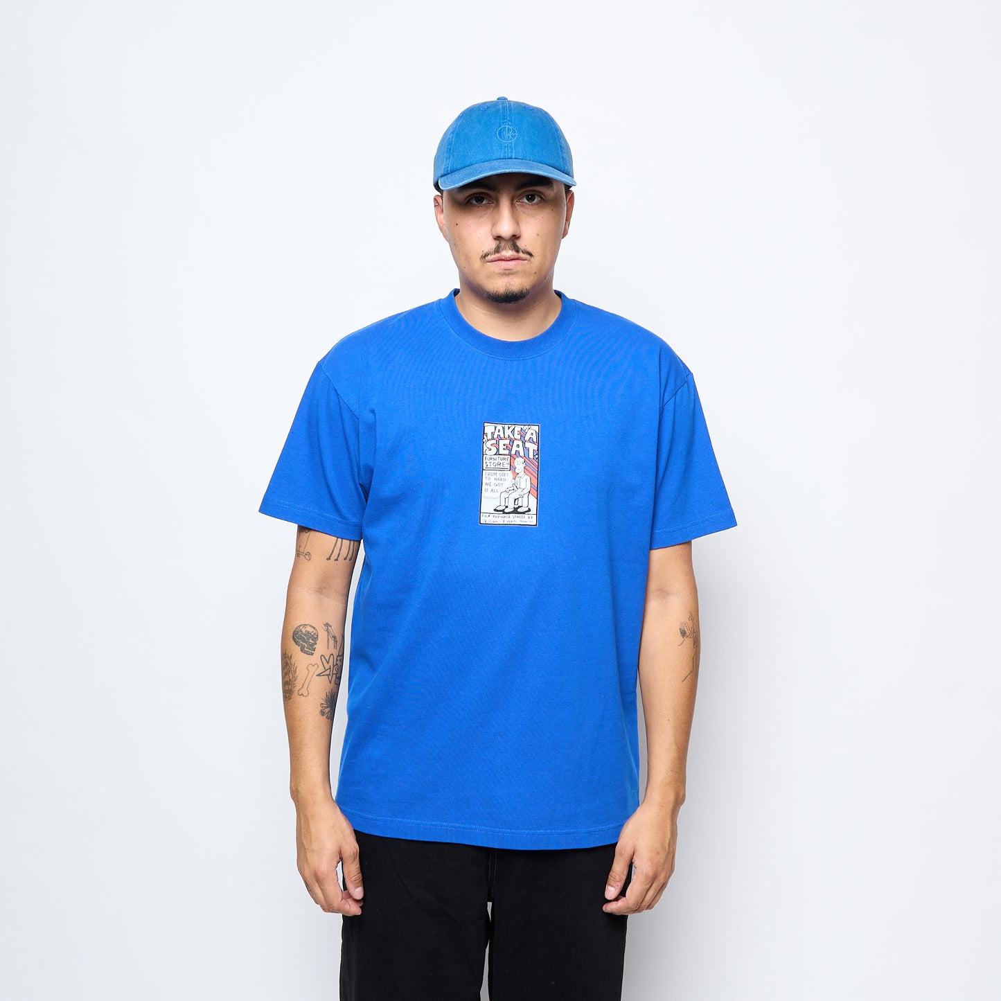 Polar Skate Co - Take A Seat T-Shirt (Egyptian Blue)