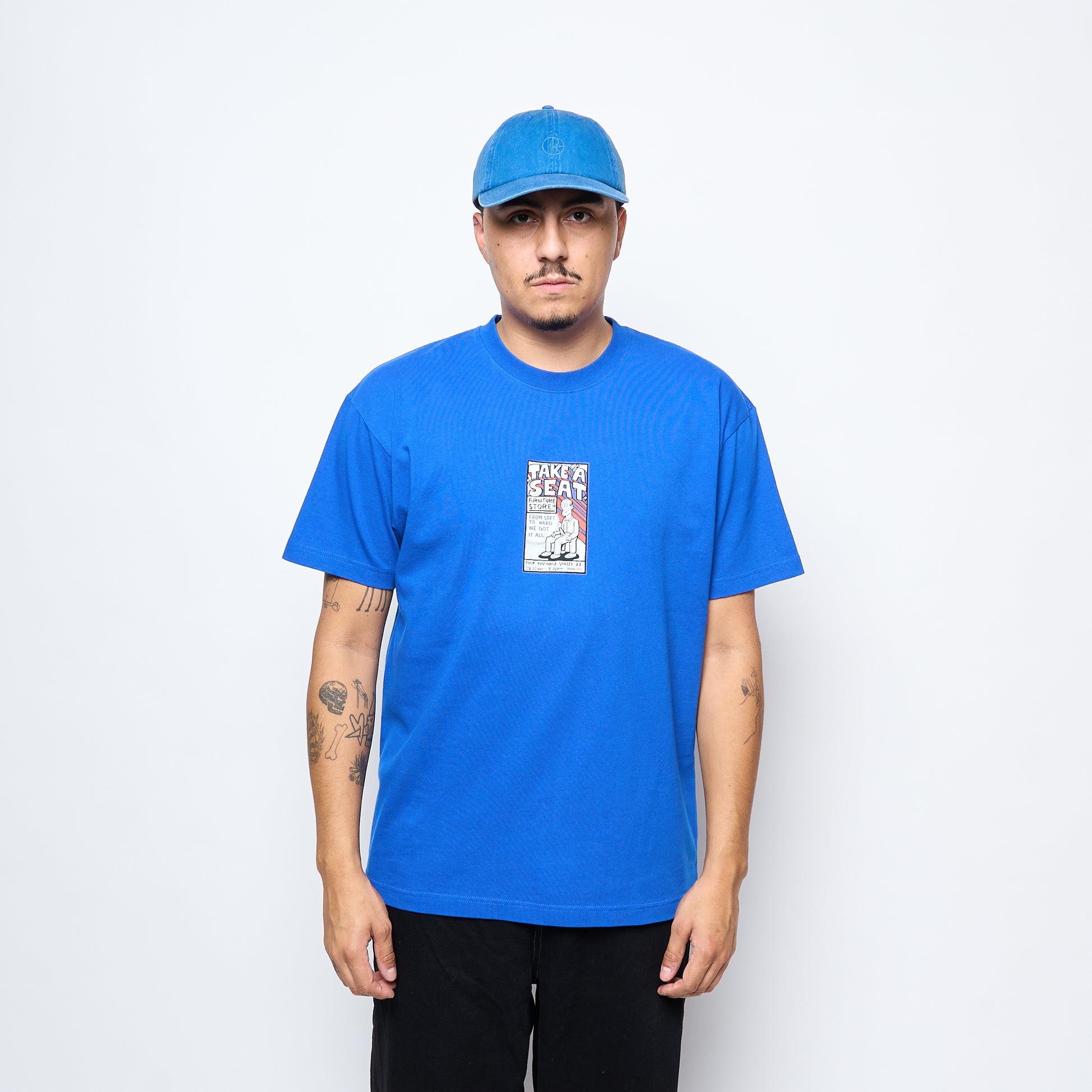Polar Skate Co - Take A Seat T-Shirt (Egyptian Blue)