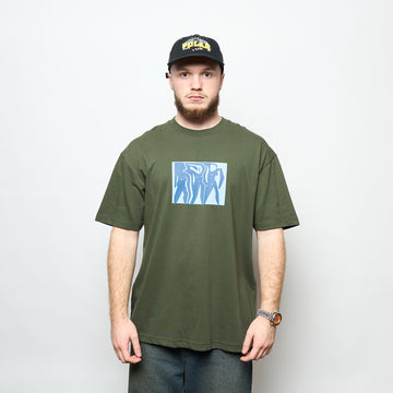 Polar Skate Co - Tee Cut Outs (Dark Olive)
