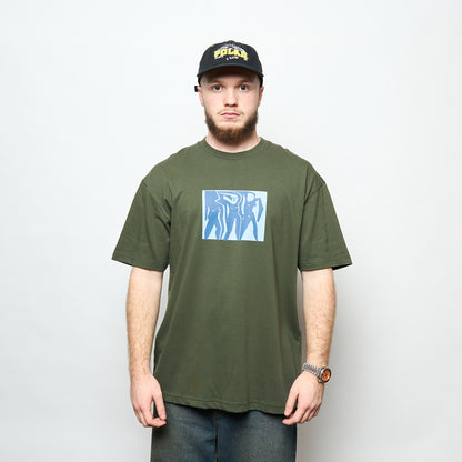 Polar Skate Co - Tee Cut Outs (Dark Olive)