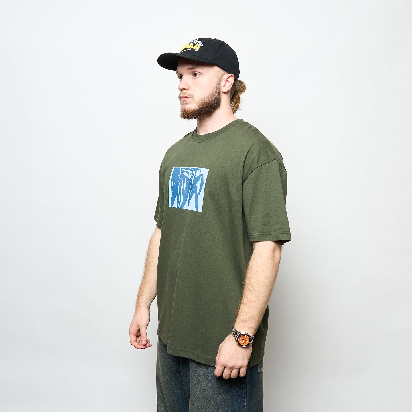 Polar Skate Co - Tee Cut Outs (Dark Olive)