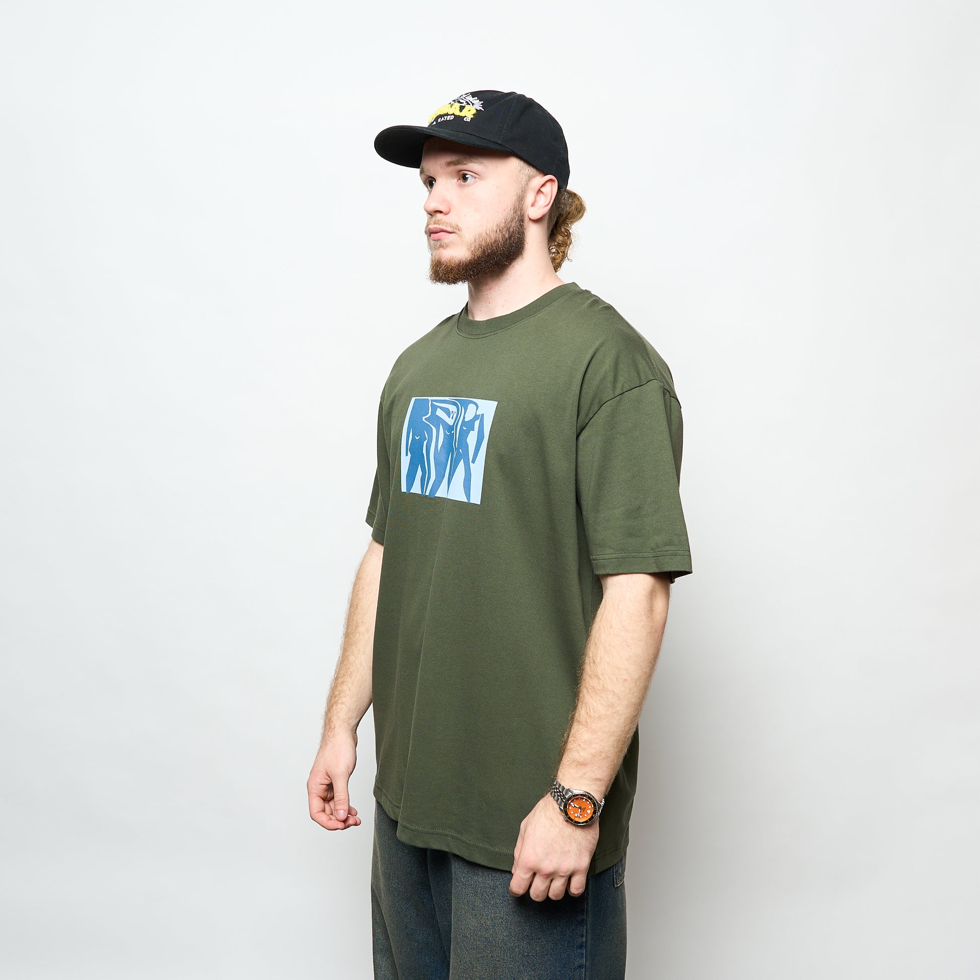 Polar Skate Co - Tee Cut Outs (Dark Olive)