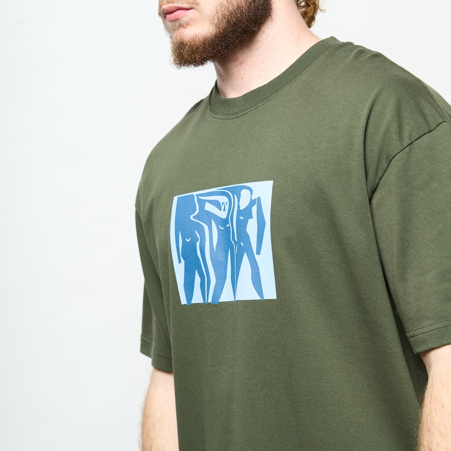 Polar Skate Co - Tee Cut Outs (Dark Olive)