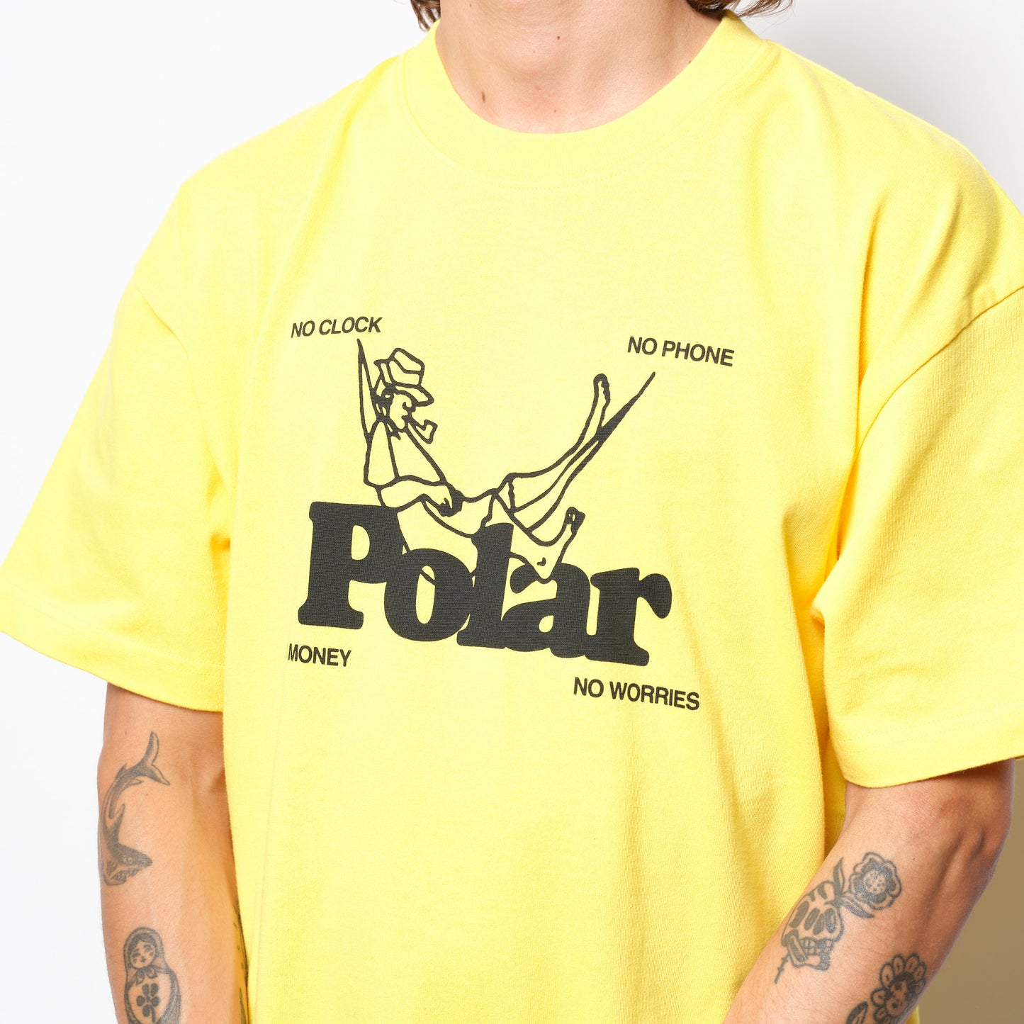 Polar Skate Co - Tee No Worries (Lemon)