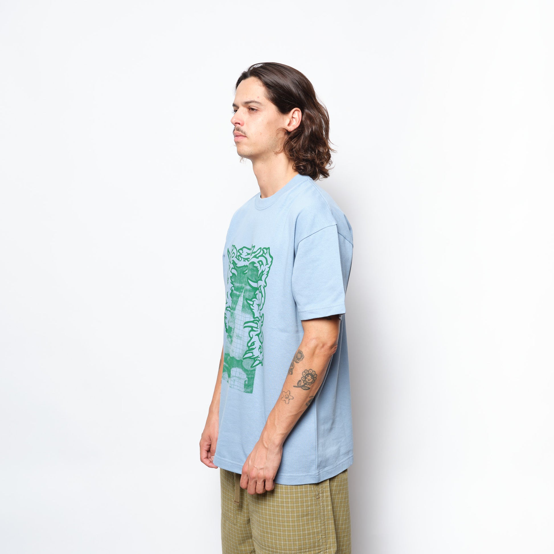 Polar Skate Co - Tee | Passing Resemblance (Dove Blue)