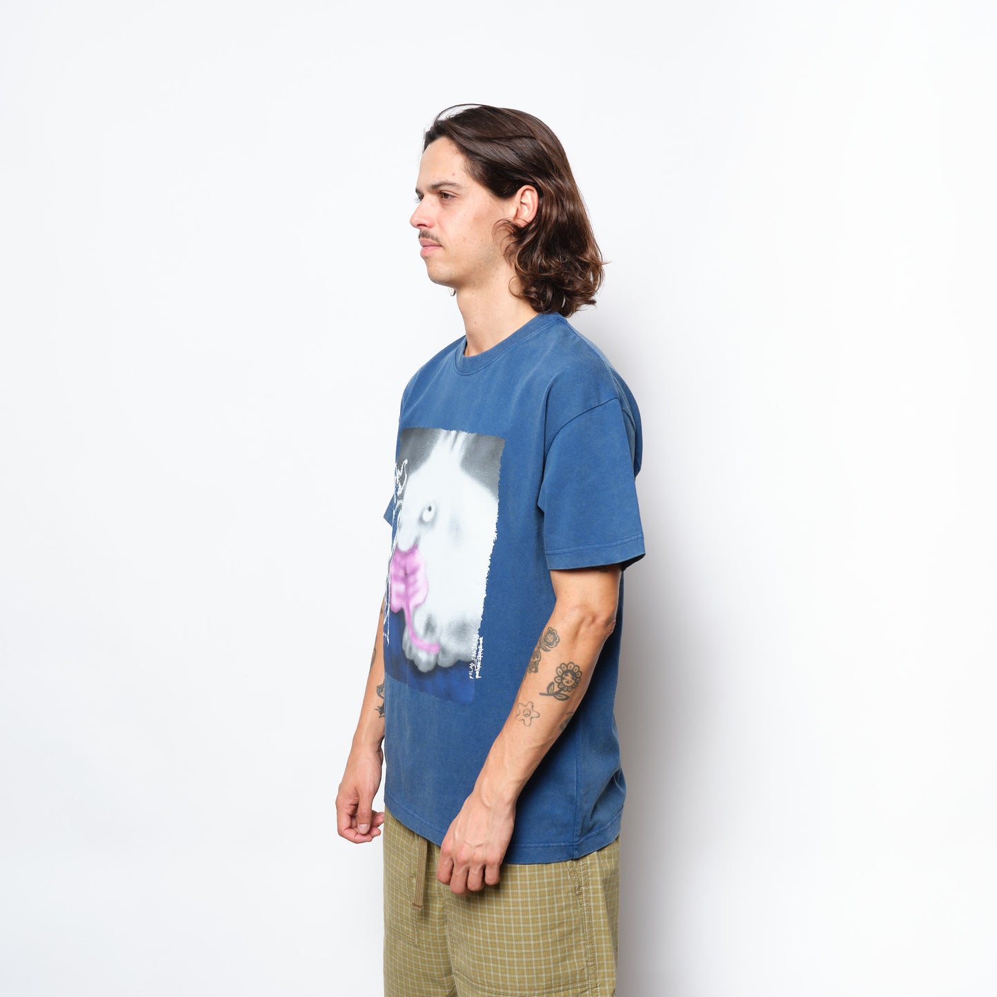 Polar Skate Co - Tee Rabbit (Washed Blue)