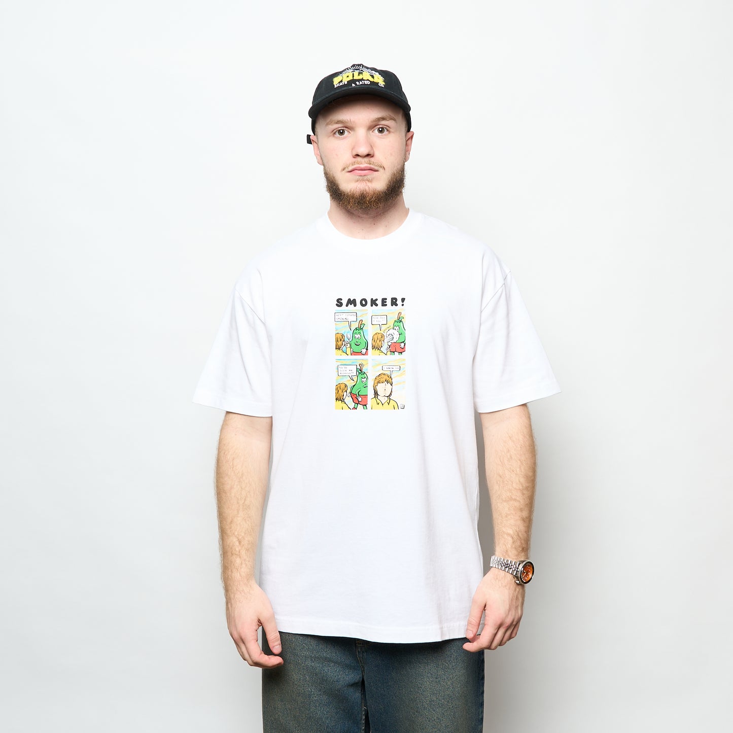 Polar Skate Co - Tee Smoker ! (White)