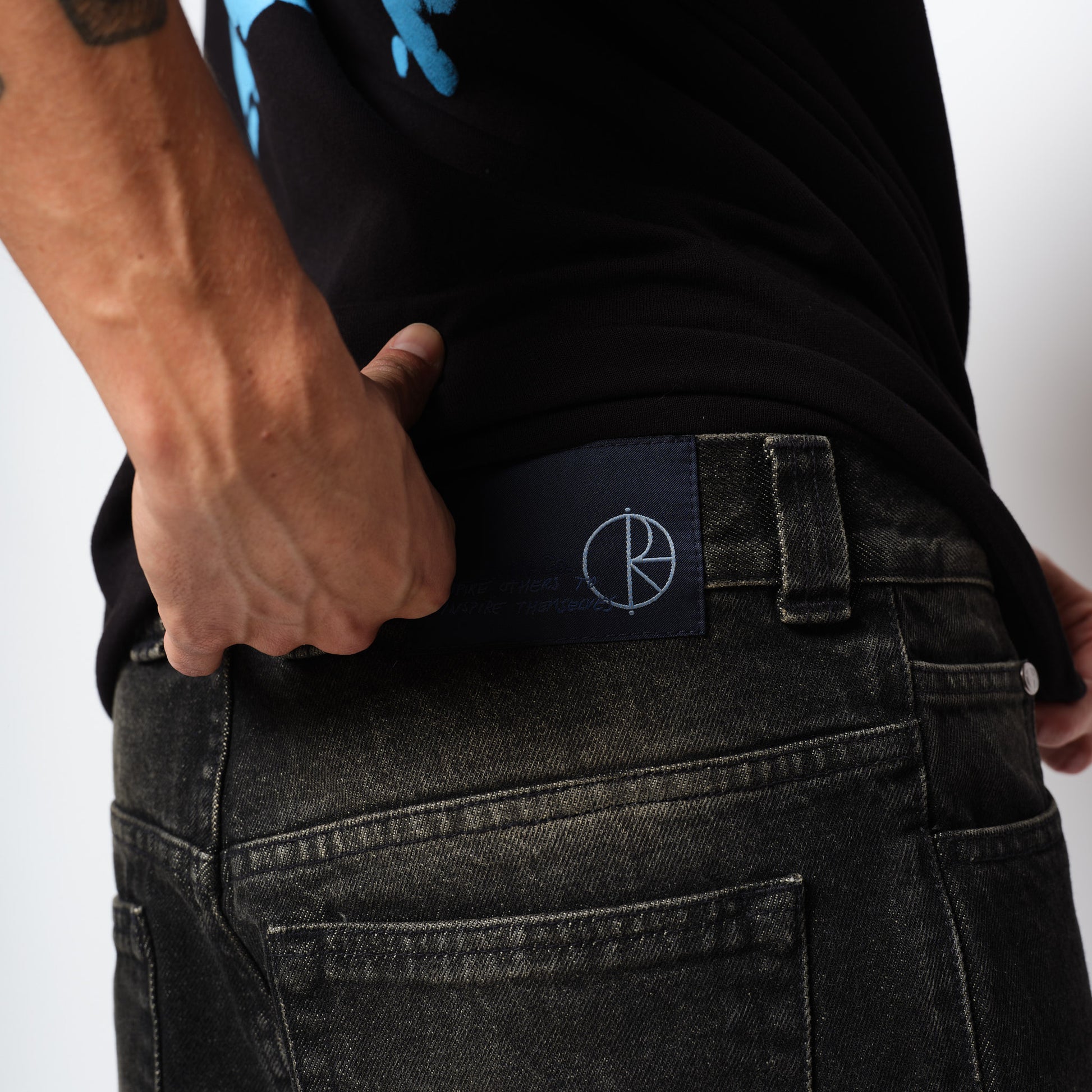 Polar Skate Co 93 Pants Dirty Black