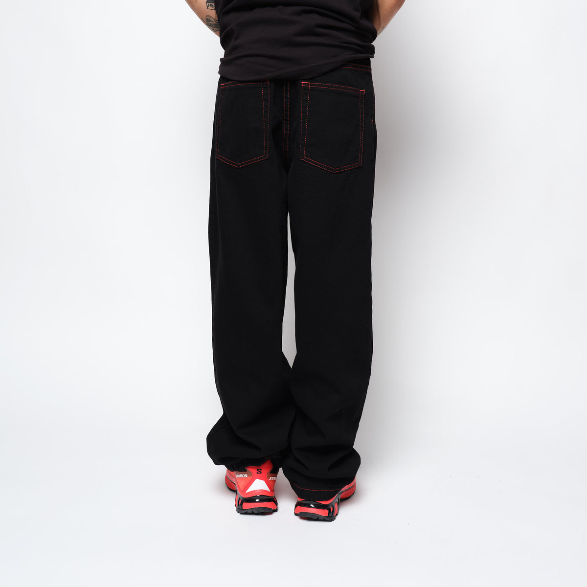 Polar Skate Co Big Boy Pants Apocalypse Nun Black/Red