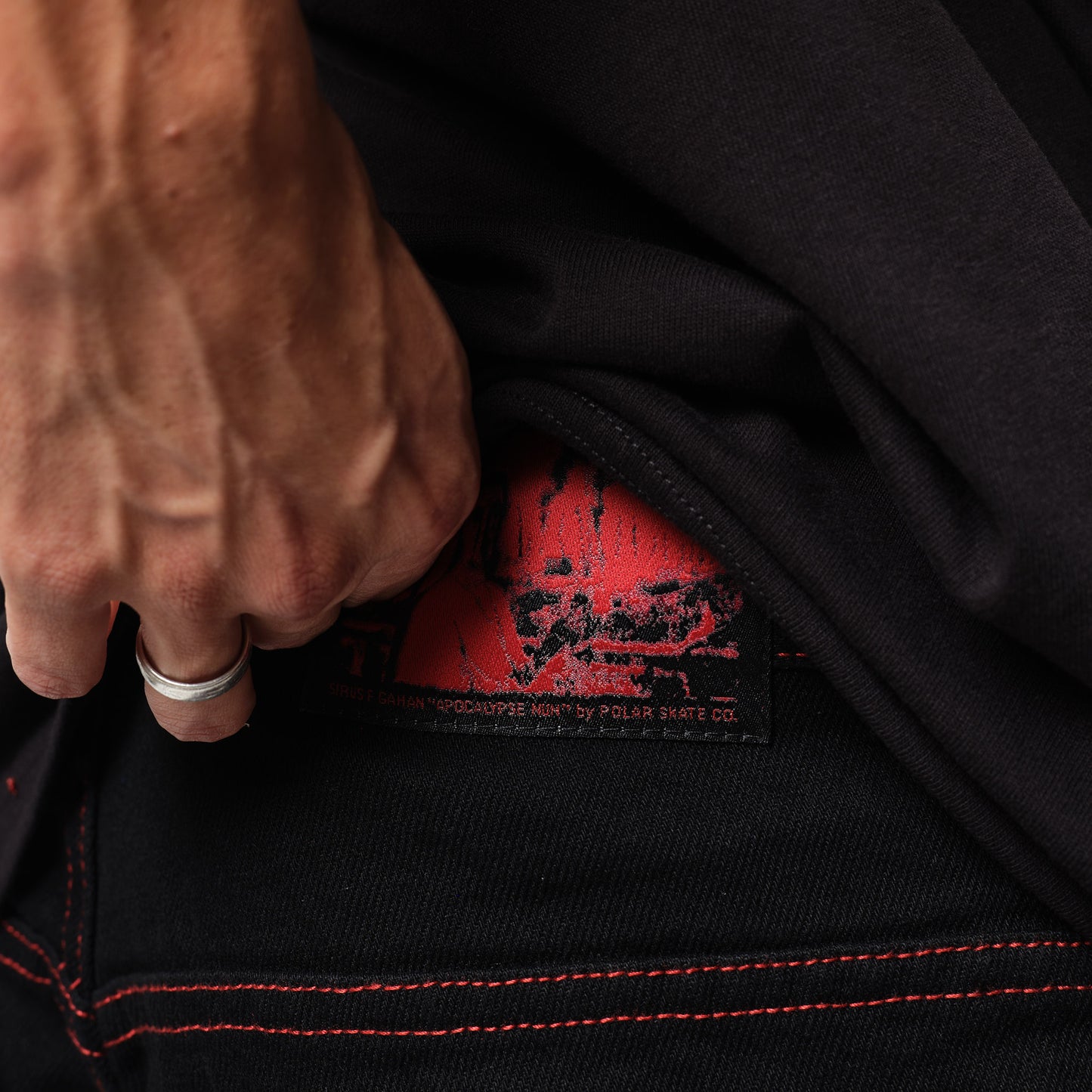 Polar Skate Co Big Boy Pants Apocalypse Nun Black/Red
