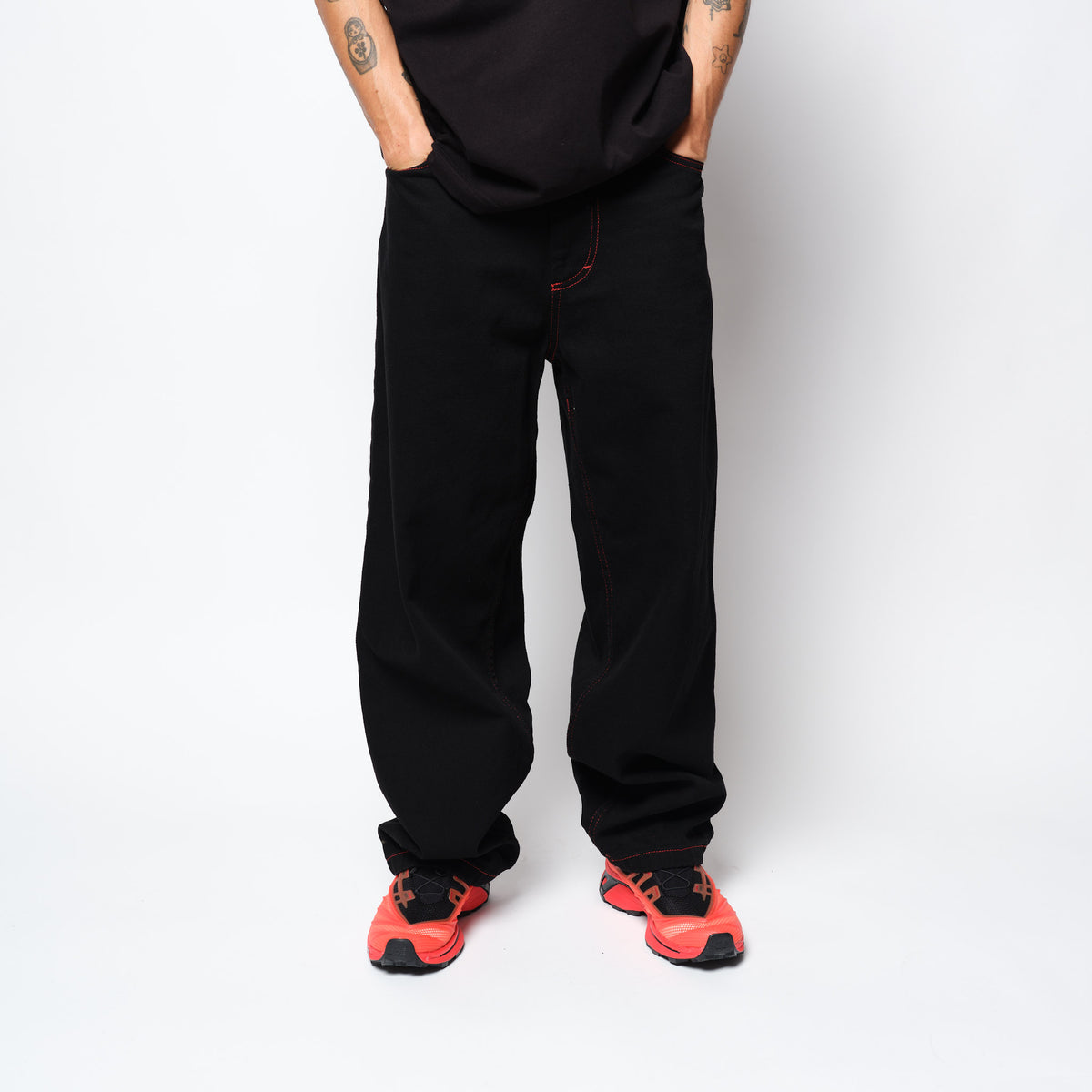 Polar Skate Co Big Boy Pants Apocalypse Nun Black/Red