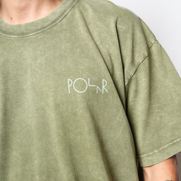 Polar Skate Co Fade Tee Army Green