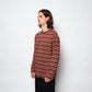 Polar Skate Co Steve LS Tee Stripe Brown/Red